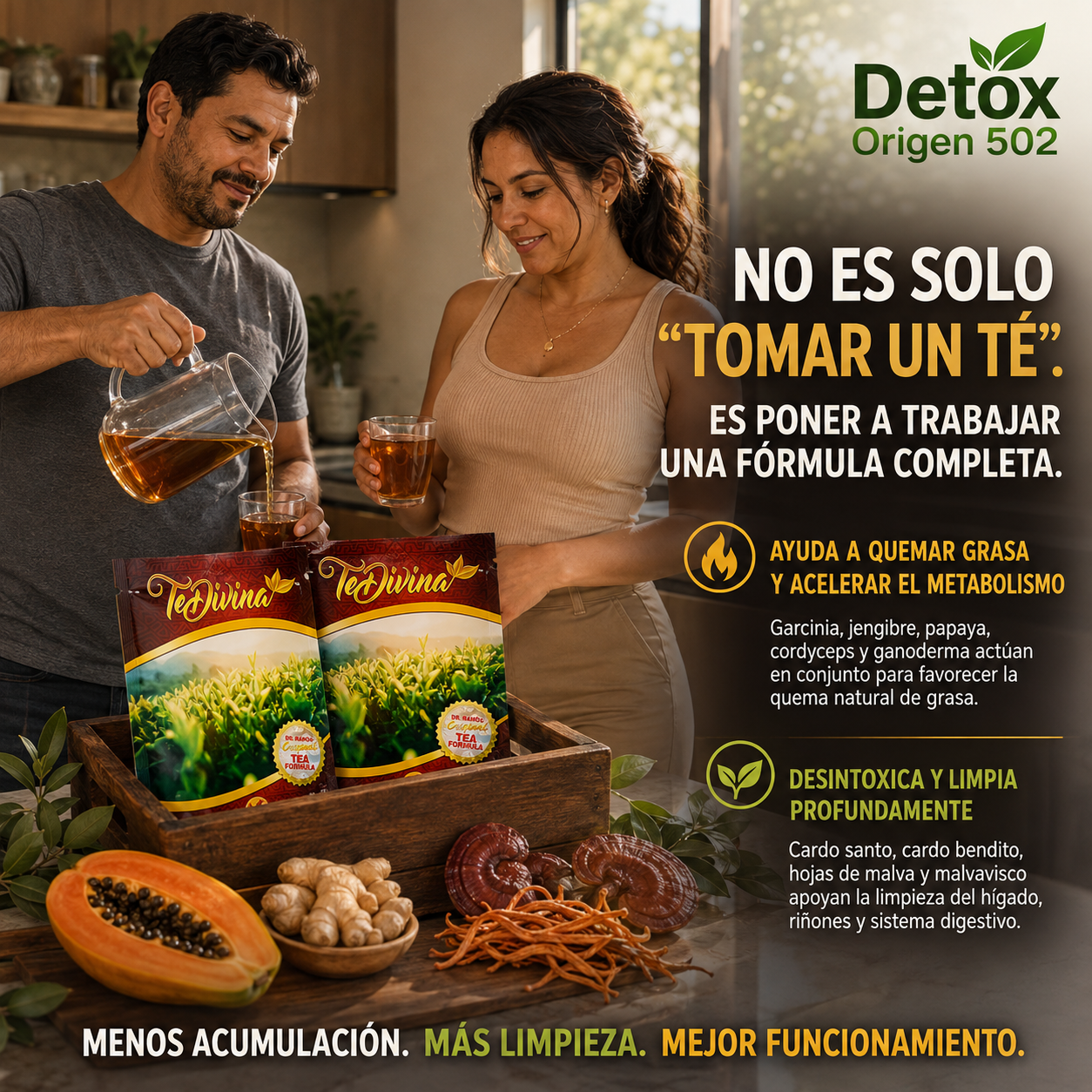 Línea Detox Origen 502 — Té Divina